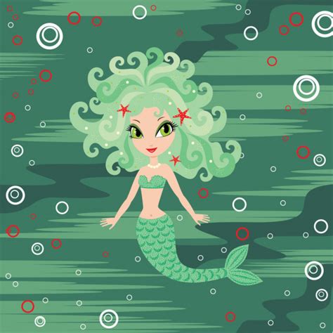 Mermaid Cartoon Stock Vector Image By ©gurzzza 10128755