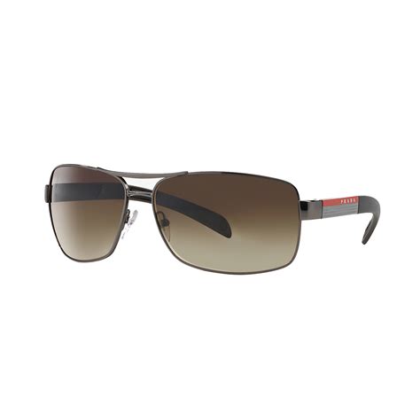 Unisex Sunglasses Gunmetal Brown Prada Touch Of Modern