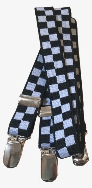Black And White Checkered Suspender Tartan Transparent Png 1500x1500