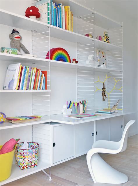 Colorful Wall Shelves Ideas For Kids