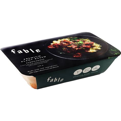 Fable Plant Based Stroganoff Chilled Meal 350g Woolworths