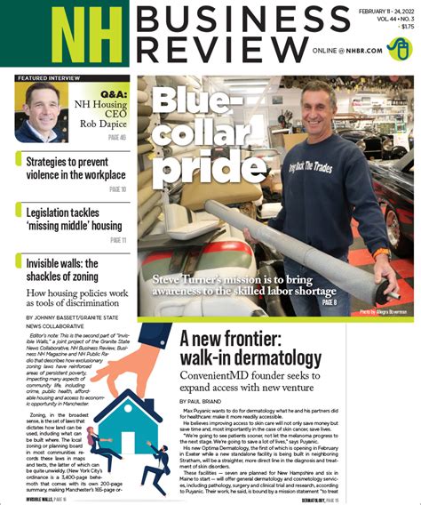 New Hampshire Business Review February 11 2022 Nh Business Review