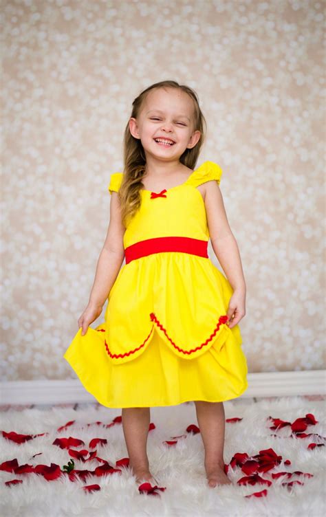 Belle Dress Yellow Princess Dress From Lover Dovers Handmade Etsy