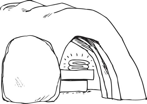 Select the image to the right for the printable version of this coloring page. Empty tomb clipart coloring page, Empty tomb coloring page ...