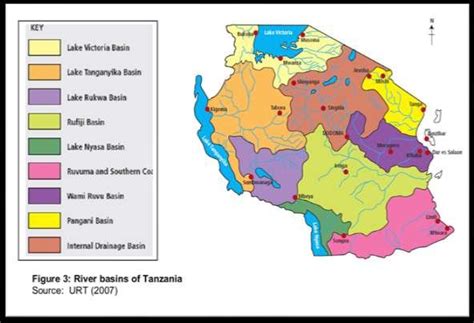 Water Basins In Tanzania Urt 2007 Download Scientific Diagram