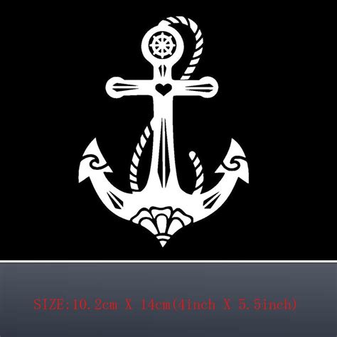 Nautical Ship Anchor Wall Sticker Small Computer Stickers Car Style