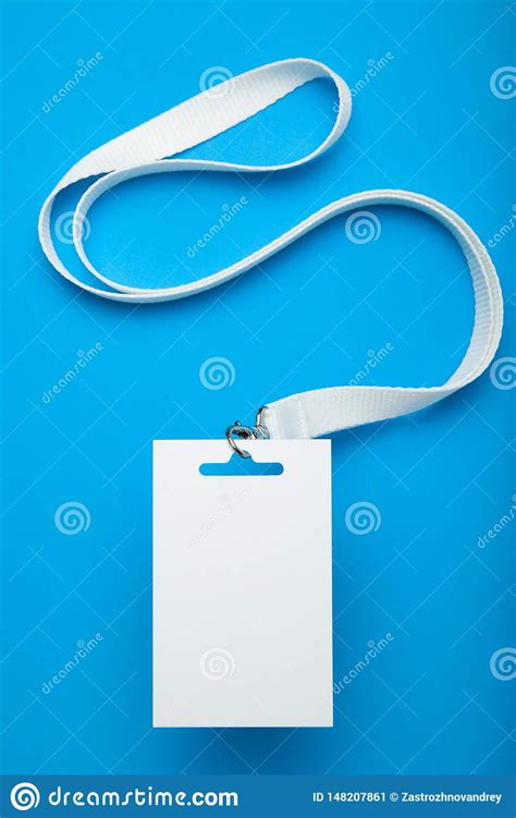 white empty staff identity mockup tag id backstage pass stock image image  background
