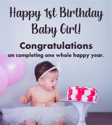1st Birthday Wishes For Baby Boy And Girl Wishesmsg