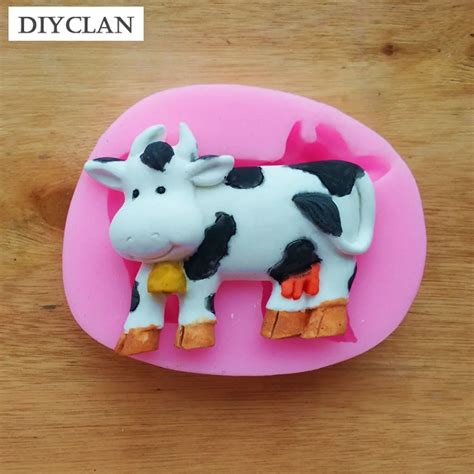 Cow Silicone Mold For Cake Decoration Animal Slicone Fondant Molds