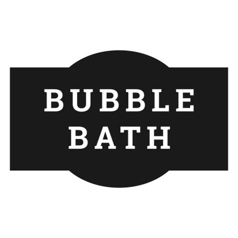 Bubble Bath Label Transparent Png And Svg Vector File