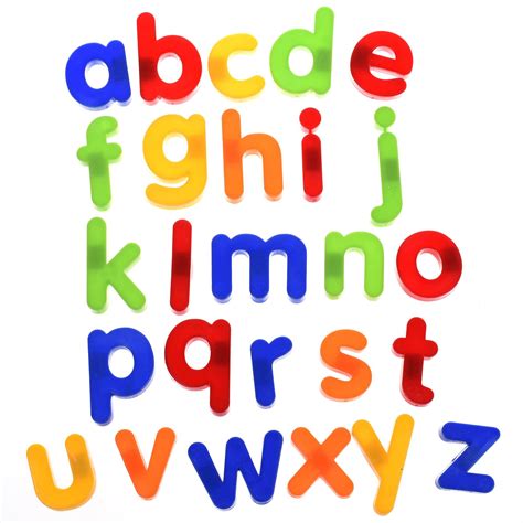 Bcp Set Of 26 Pcs Plastic Magnetic Lowercase Letters Alphabet For Kids