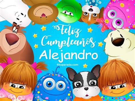 Enviar Tarjeta Postal Feliz Cumpleaños Alejandro