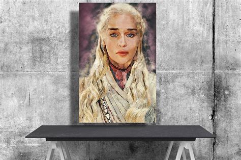Game Of Thrones Daenerys Targaryen Emilia Clarke Drogon Digital