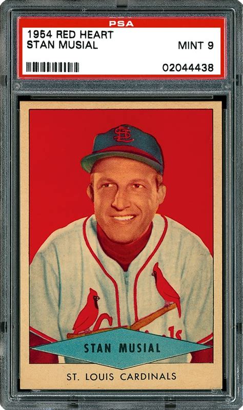 1954 Red Heart Stan Musial Psa Cardfacts