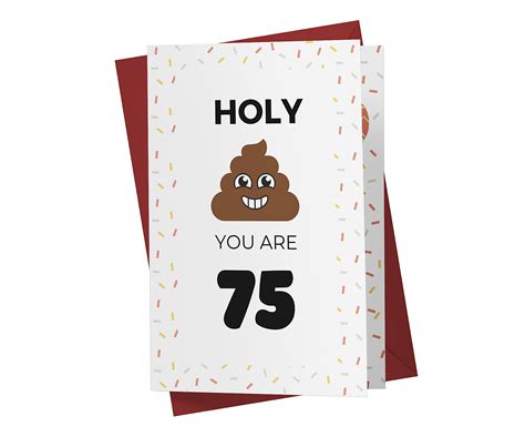 Buy Funny 75th Birthday Card Funny 75 Years Old Anniversary Card Happy 75th Birthday Card