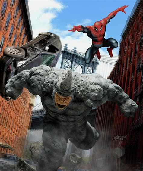 Spider Man Vs The Rhino Photograph By Blindzider Photography Fine