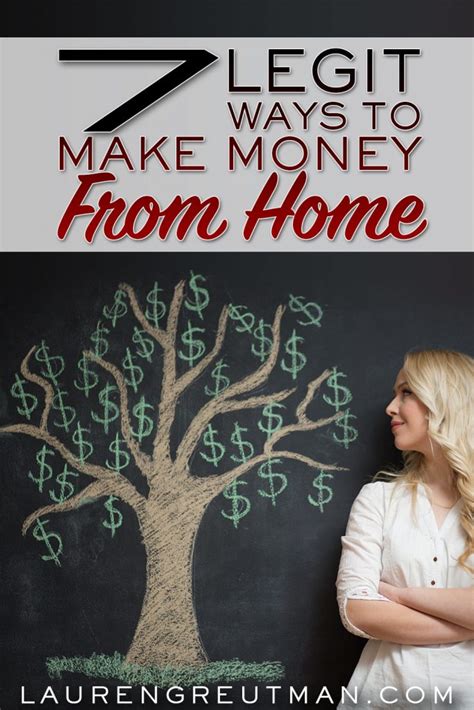 Working from home is no longer a perk, and instead an expectation. 7 Legit Ways to Make Money at Home - Lauren Greutman