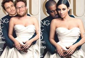 Seth Rogen James Franco Mock Kim And Kanye Wests Vogue Cover