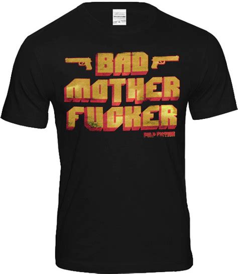 Pulp Fiction Retro Movie Herren T Shirt Bad Mother Fucker Kaufen