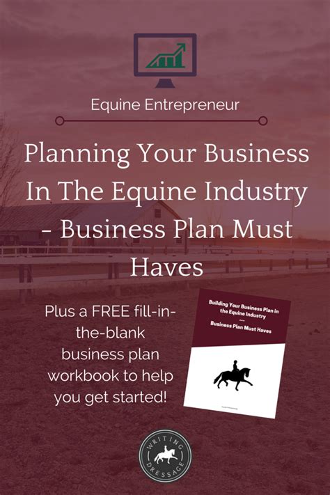 Whether you're breeding horses, training horses, boarding horses, providing riding lessons or any combination, our goal is to provide you with the 'best horse business management system'; Building Your Business Plan in the Equine Industry ...