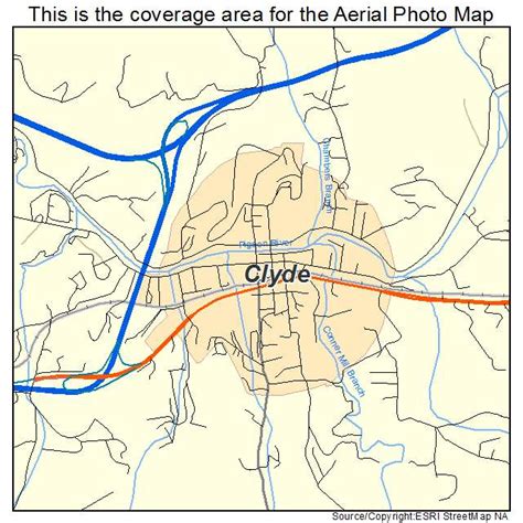 Aerial Photography Map Of Clyde Nc North Carolina