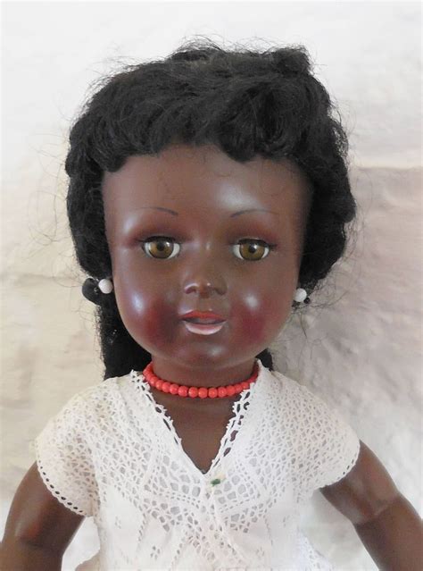 Rare Raynal Beautiful Black Vintage Doll1950s Raynal Brigitte Large