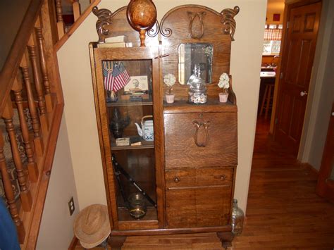 Shop our selection of curio cabinets and glass cabinets, along with bar stools. Secretary Desk Curio Cabinet For Sale | Antiques.com ...