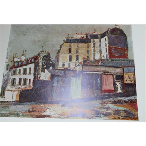 Maurice Utrillo Rue Ravignan Print Vintage 55081 Etsy