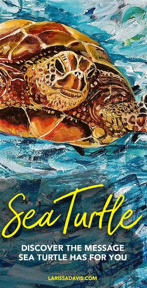Flow Sea Turtle 11 X 17 Poster Larissa Davis Artist Turtle