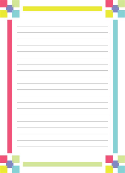10 Best Dog Free Printable Lined Writing Paper With Borders