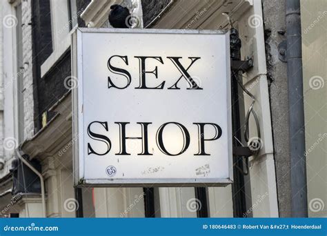 Billboard Sex Shop At Amsterdam The Netherlands 2020 Editorial Stock