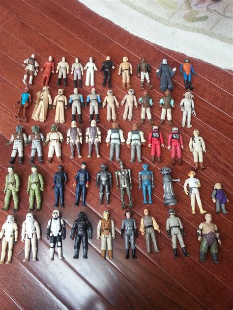 Vintage Lot Of 49 Star Wars Action Figures 1970s And 1980s