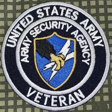 Us Army Asa Army Security Agency Veteran Patch Decal Patch Co