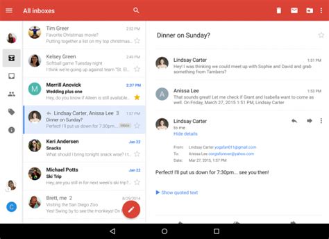 Gmail App For Android All Inboxes Conversation View