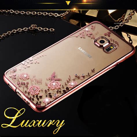 Newest For Rose Gold Diamond Shining Electroplating Soft Tpu Back Cover