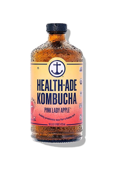health ade probiotic kombucha tea pink lady apple 16 fl oz