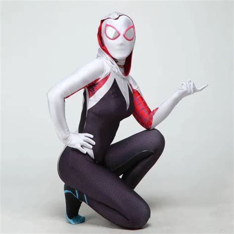 Spider Gwen Across The Spider Verse Jumpsuit Gwen Stacy Cosplay Costume