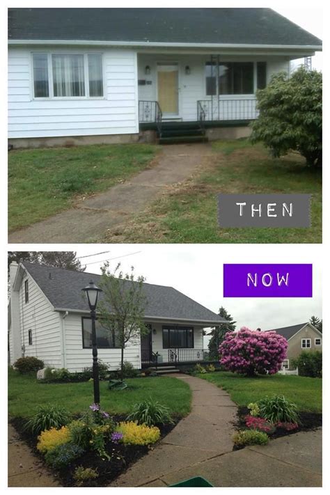 Before And After Curb Appeal Photos Curb Appeal Landscape Front Yard Landscaping Diy Curb
