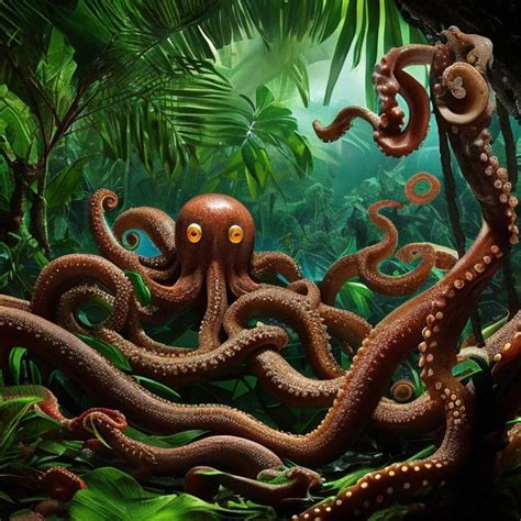 Dense Jungle Octopus Mud OpenArt