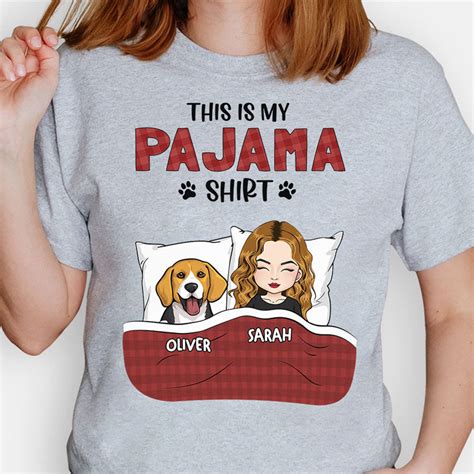 This Is My Pajama Shirt Personalized Shirt Custom Ts For Dog Love