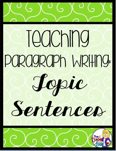 The First In A Four Part Series On Teaching Paragraph Writing This One