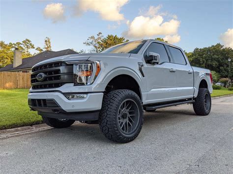 Silver 2022 Ford F150 Lifted