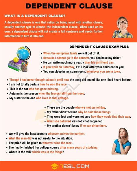 Dependent Clause Definition And Examples Of Dependent Clauses • 7esl