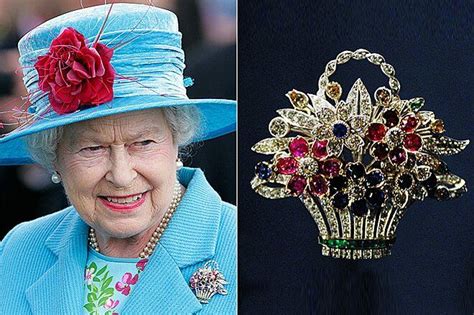 Flower Basket Brooch Queen Elizabeth Jewels Reina Elizabeth Ii