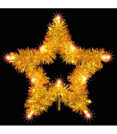 Yellowgold Star Tree Topper All American Christmas Co