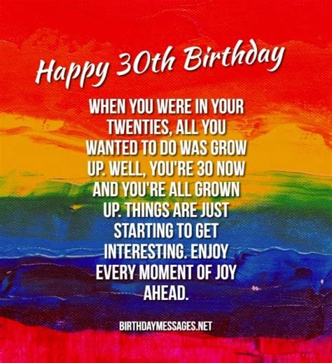 30th Birthday Wishes And Quotes Happy 30th Birthday Messages 2022