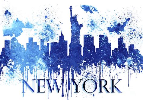 New York City Skyline 30 Digital Art By Prar K Arts Pixels