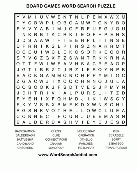 Free Printable Word Search Puzzles Adults Large Print