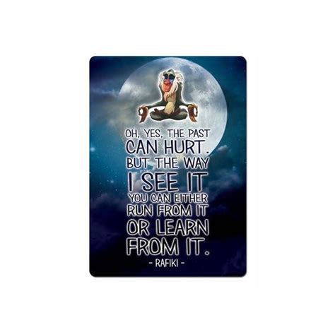 Rafiki is hands down my favorite character in the lion king. Metal Wall Sign - Rafiki Quote Meditate Moon | Wall signs, Rafiki quotes, Meditation