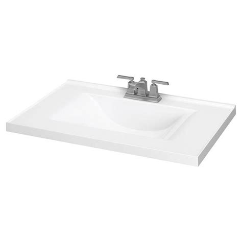 Our bathroom vanities come in various impressive styles. 31-in White Wave Integral Bathroom Vanity Top | Marble ...